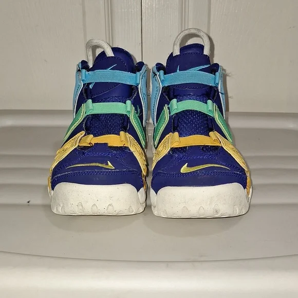 Nike "Air More Up Tempo Kaleidescope" basketball slip-on sneakers - 1 ½ - Picture 3 of 9